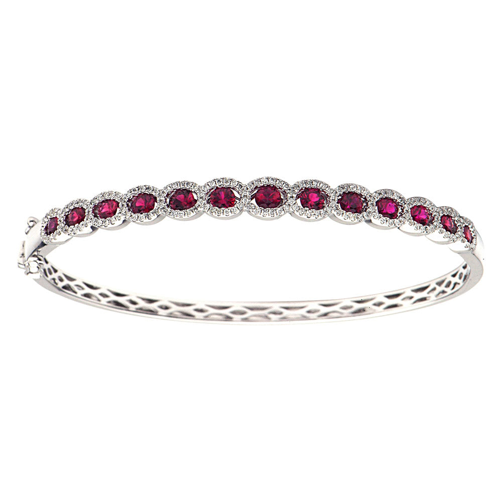 18K Gold Ruby Bracelet, 1.32ct