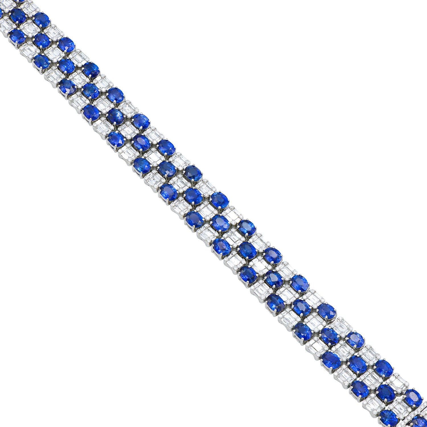 18K White Gold Ruby Bracelet, 21.09ct