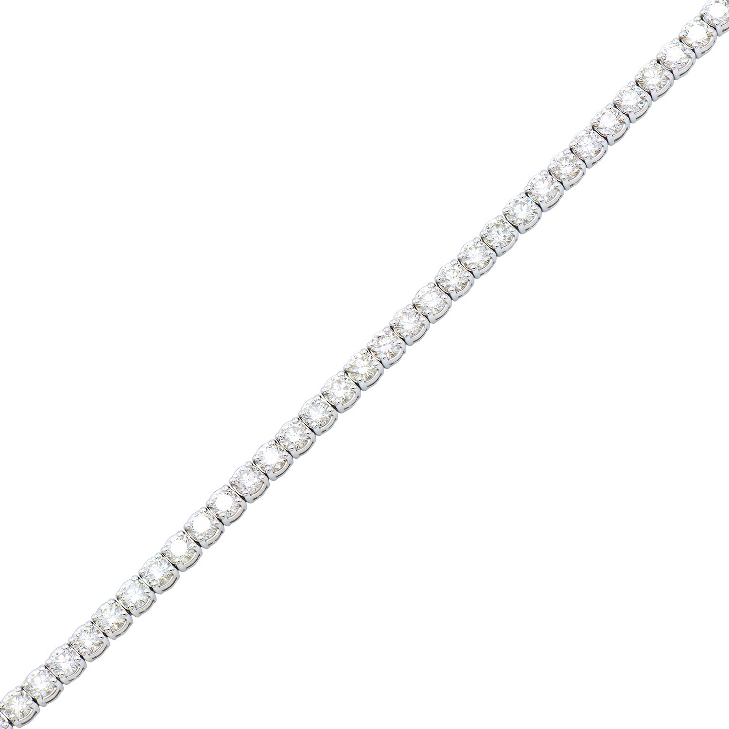 18K Yellow Gold Diamond Tennis Bracelet, 8ct