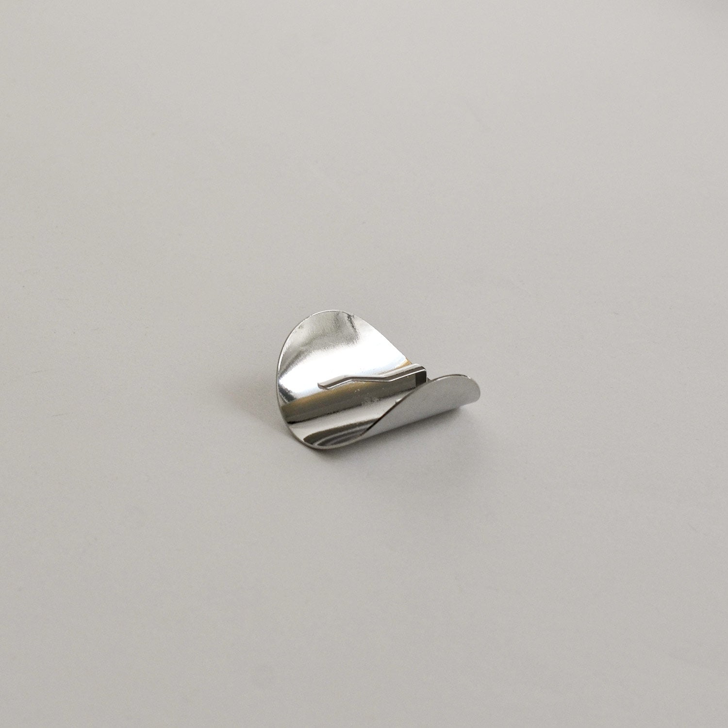Metal Oval Hair Ponytail Cuff Stick | Silver
