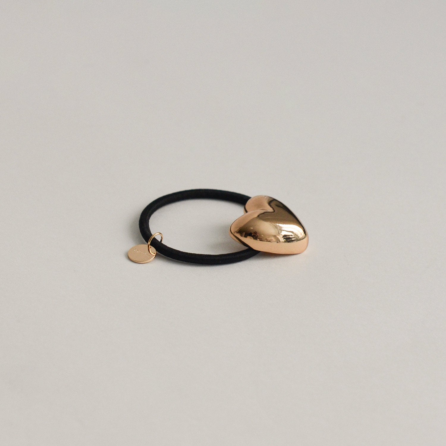Heart-Shaped Metal Hair Tie | Gold