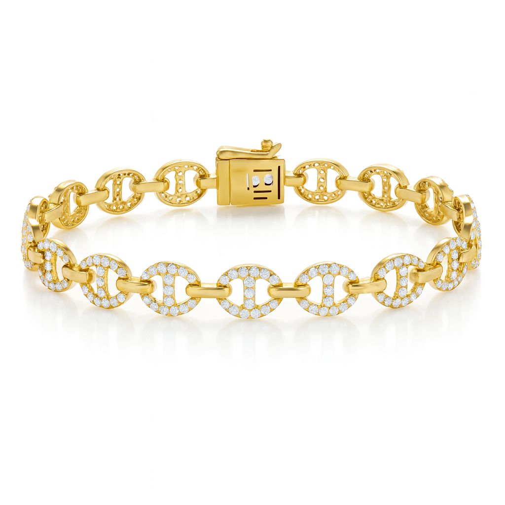14K Yellow Gold Diamond Bracelet, 1.65ct