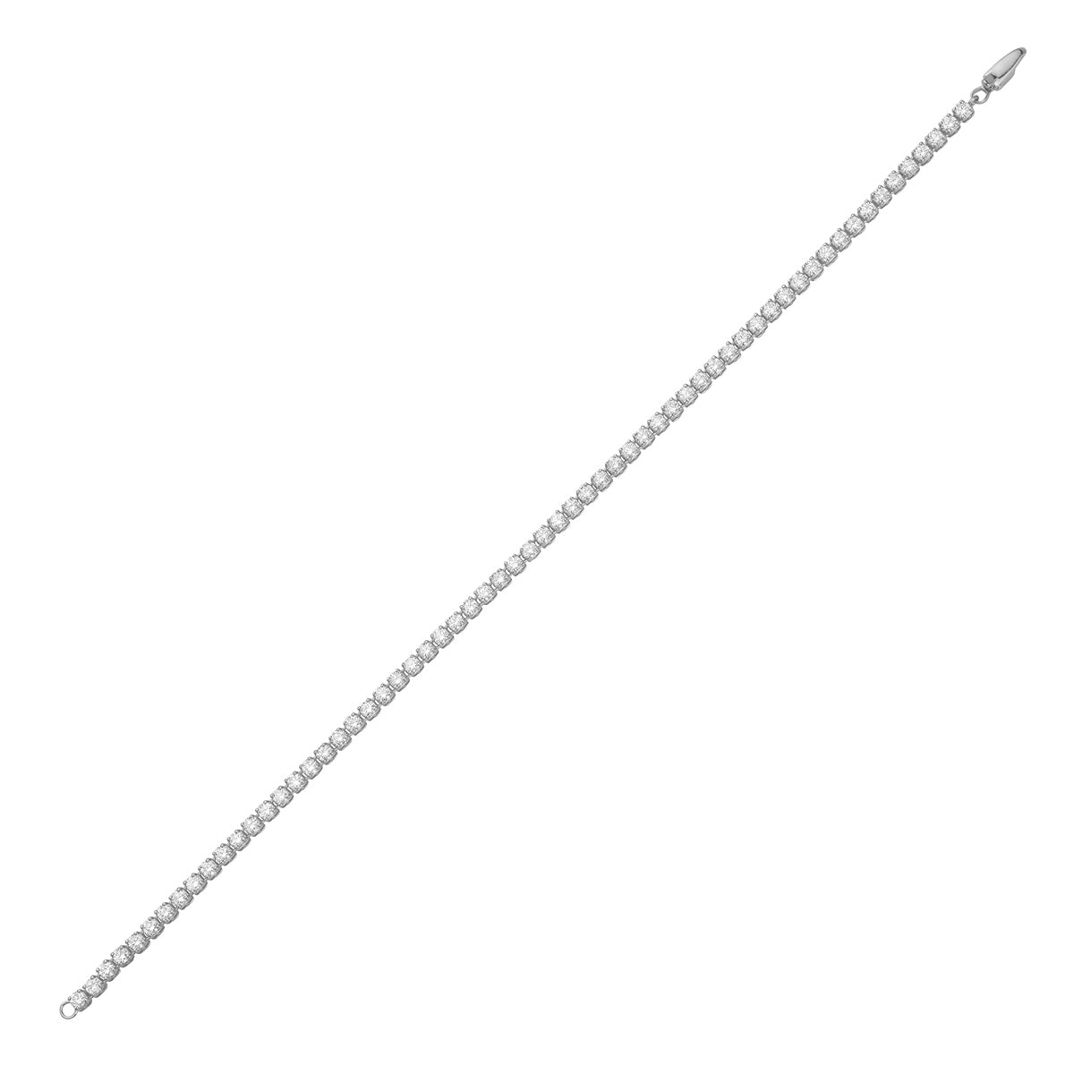 14K White Gold Diamond Bracelet, 2.39ct