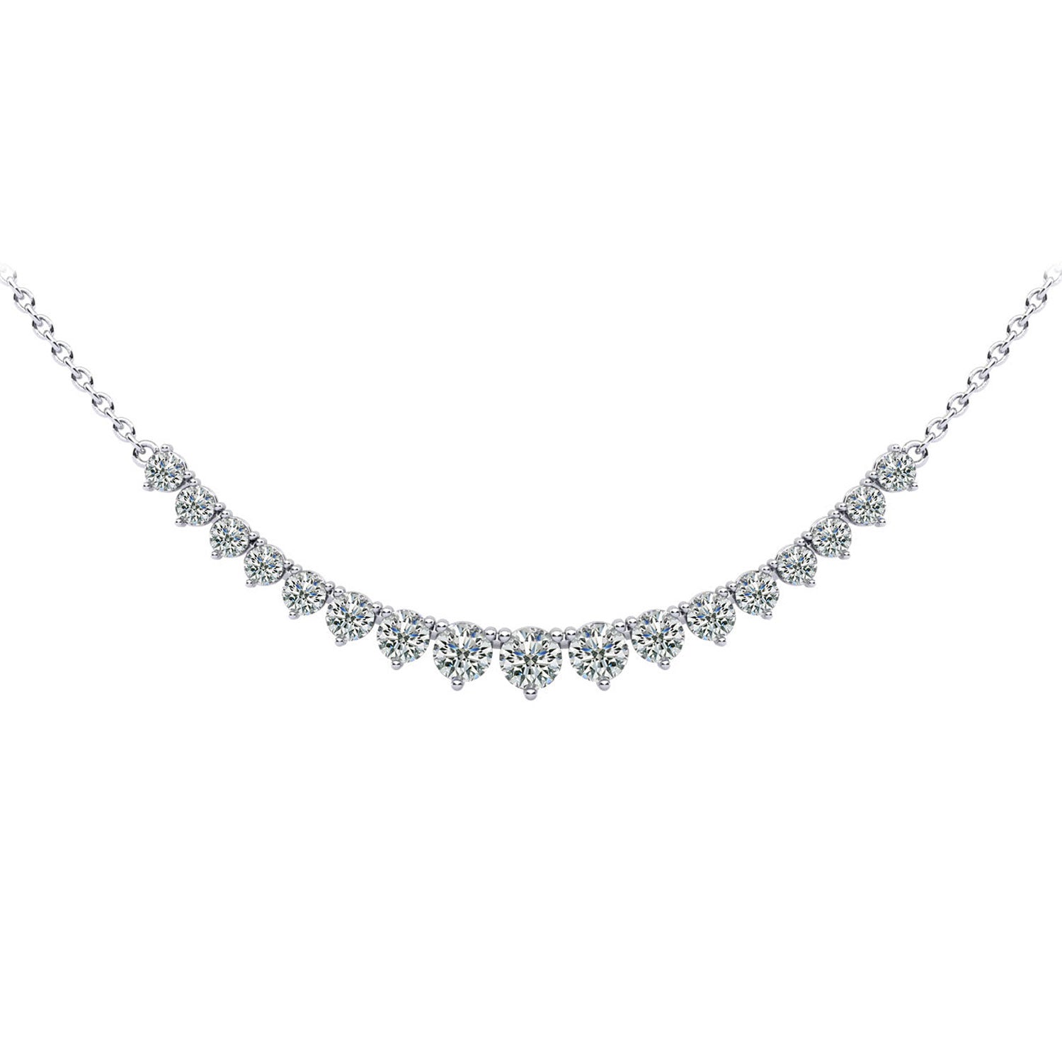 Diamond Row Necklace - 1ct