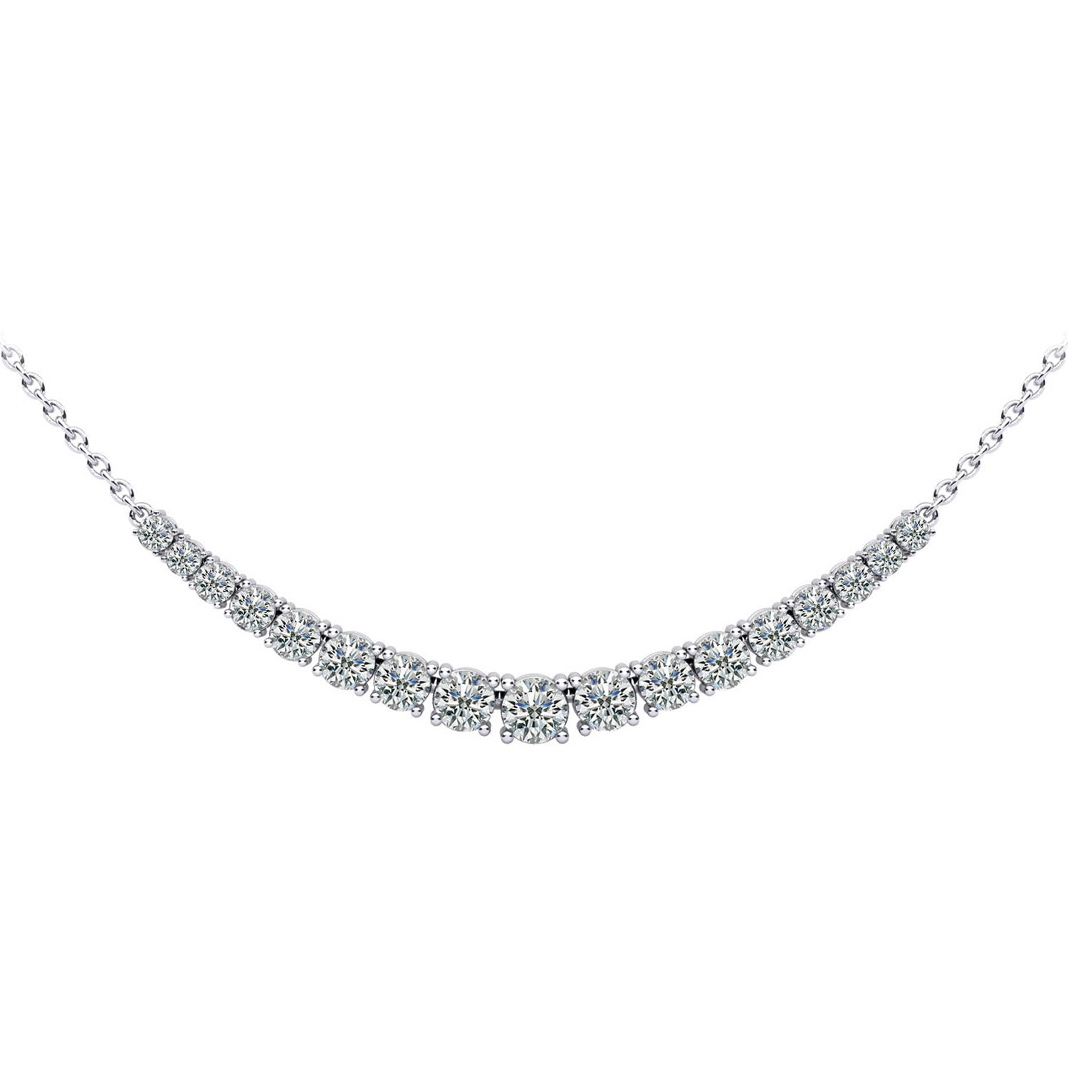 Diamond Row Necklace - 1ct