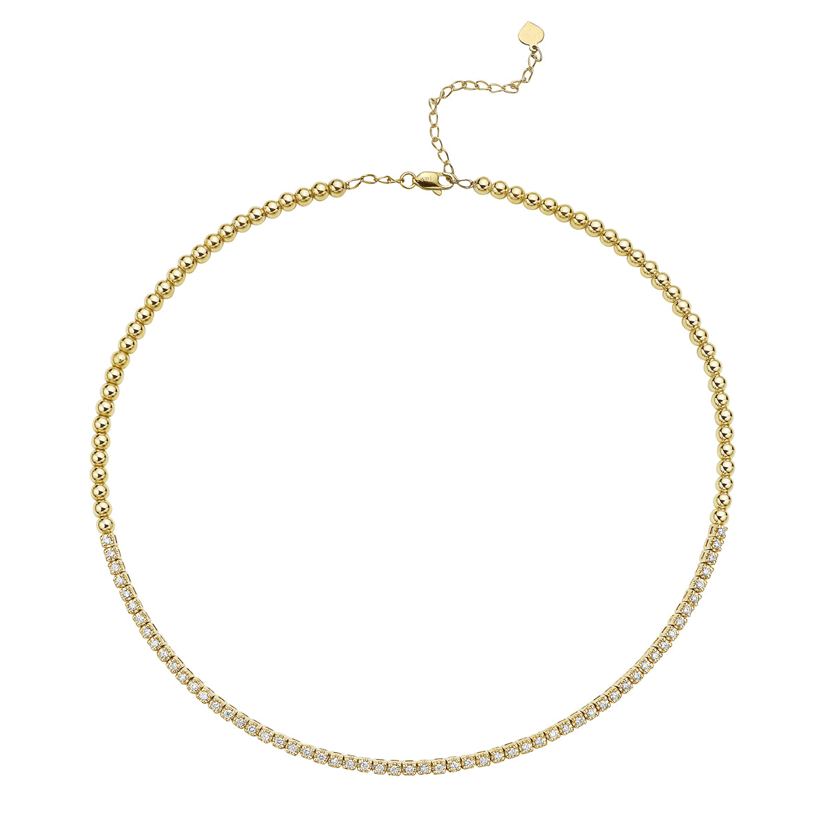 14K Yellow Gold 0.79CT Diamond Choker