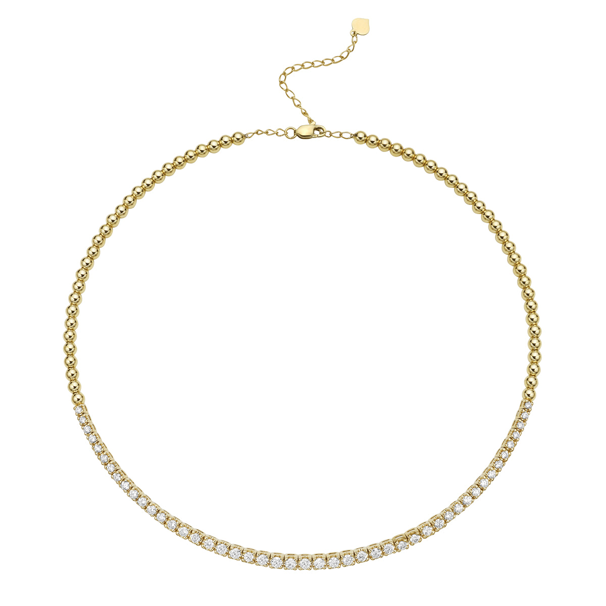 14K Yellow Gold 2.15CT Diamond Choker