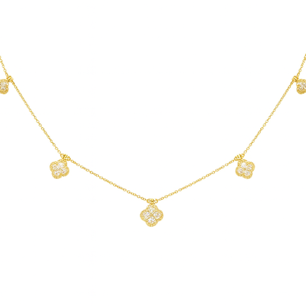 14K Yellow Gold Diamond Pendant, 1.07ct
