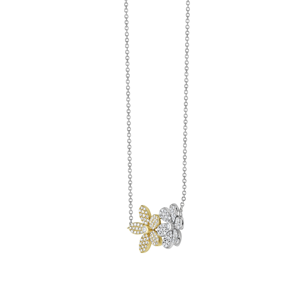 14K Yellow Gold Diamond Pendant, 0.44ct