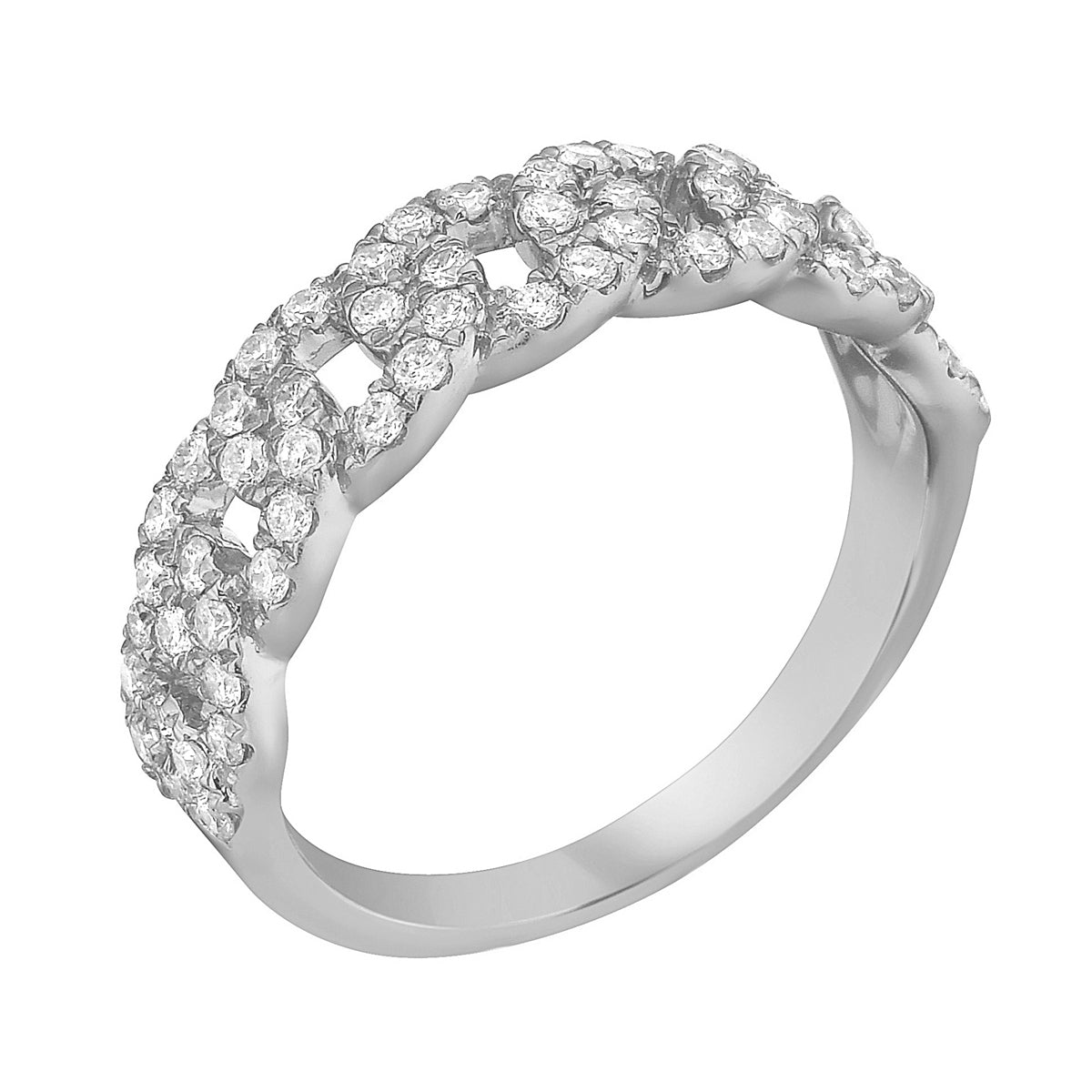 14K White Gold Diamond Ring