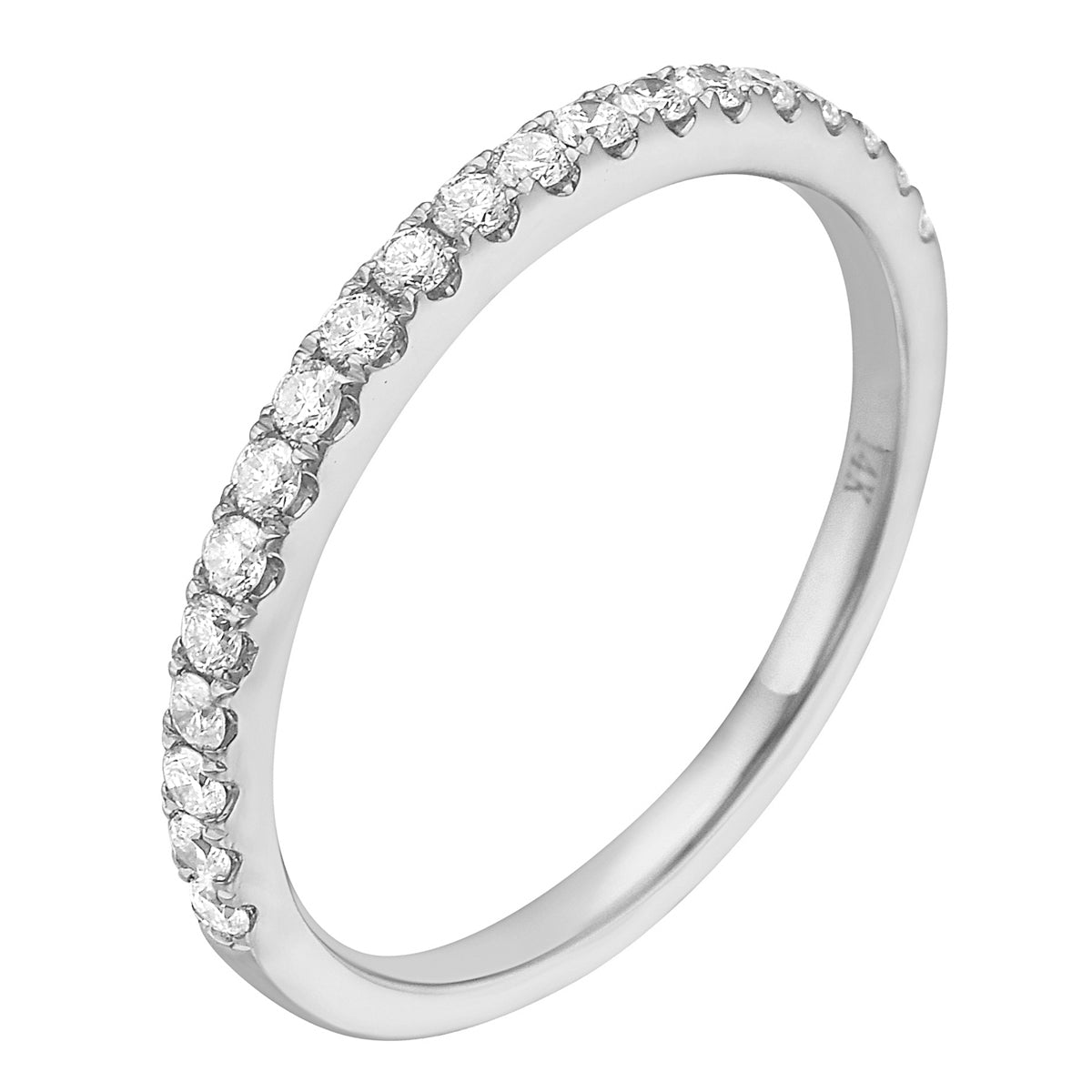 14K White Gold Diamond Ring, 0.28ct