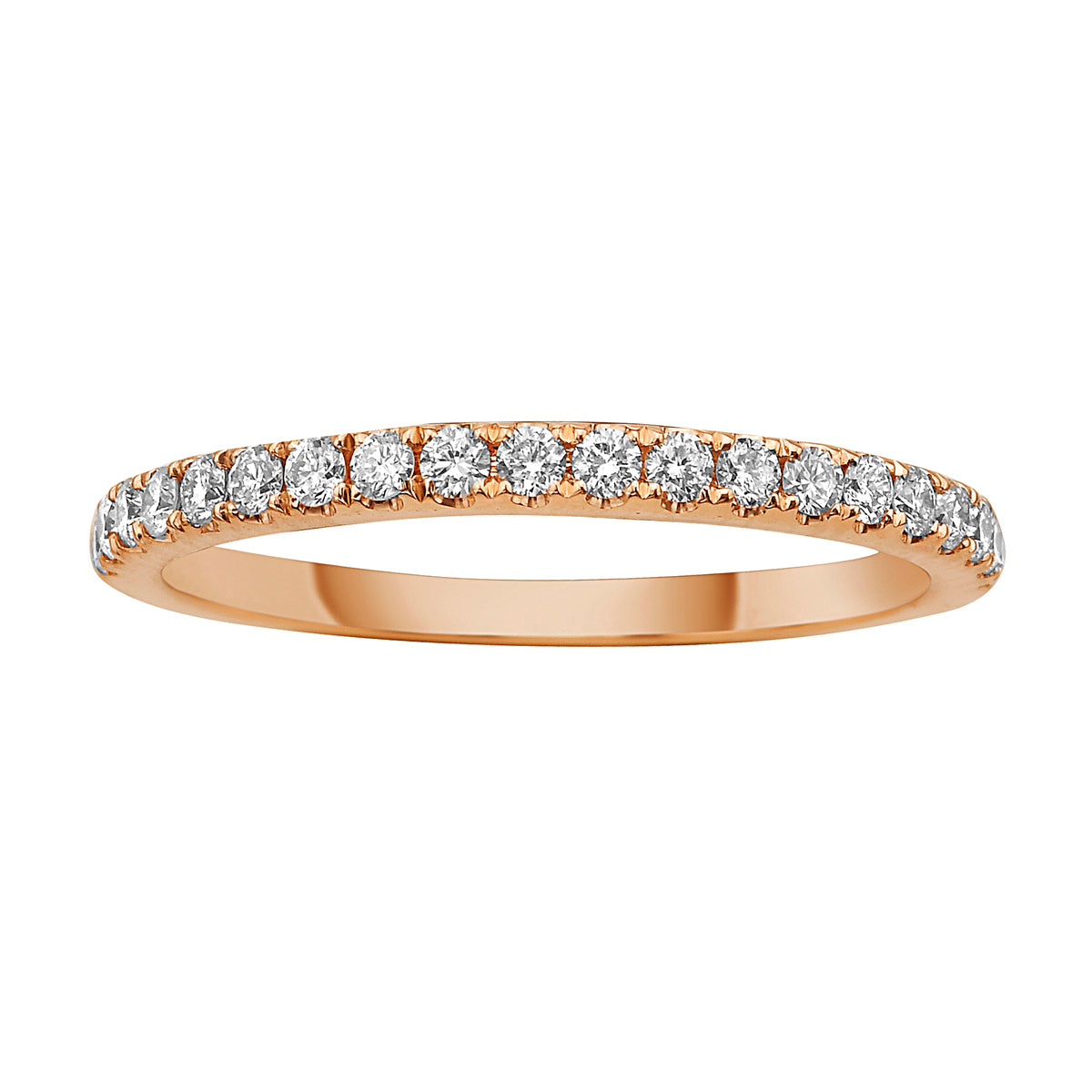14K Rose Gold Diamond Ring, 0.28ct