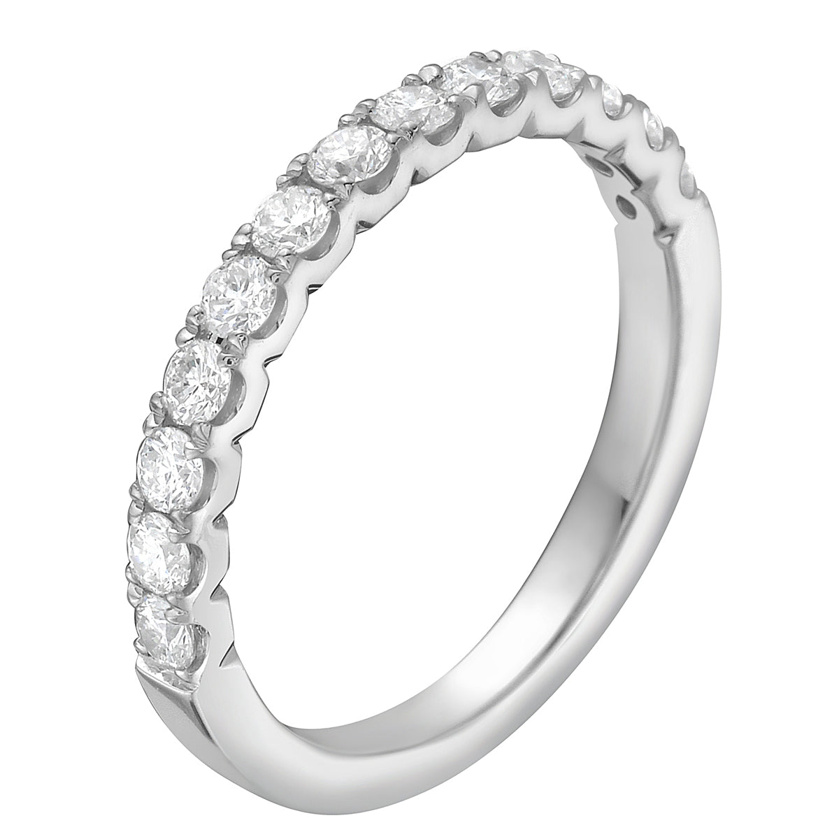 14K White Gold Diamond Ring, 0.56ct