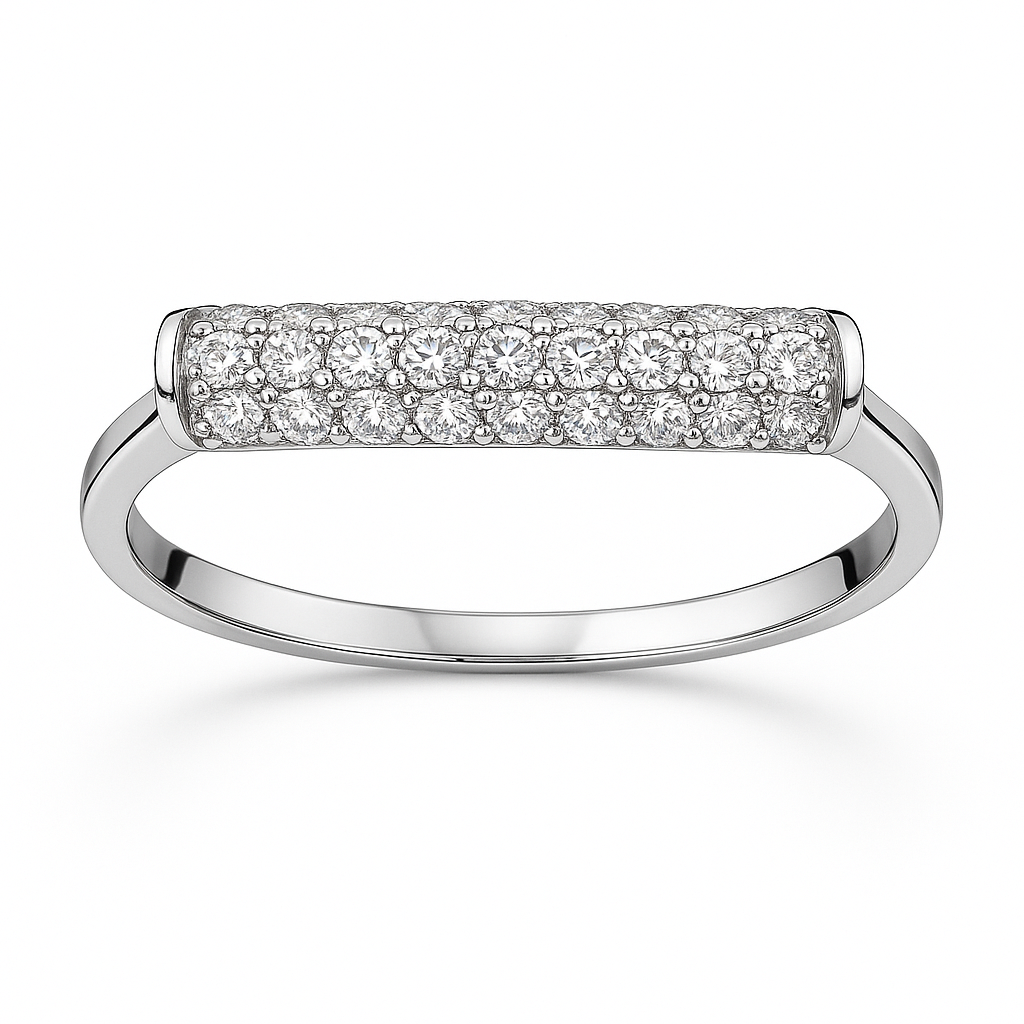 14K White Gold Diamond Ring, 0.31ct