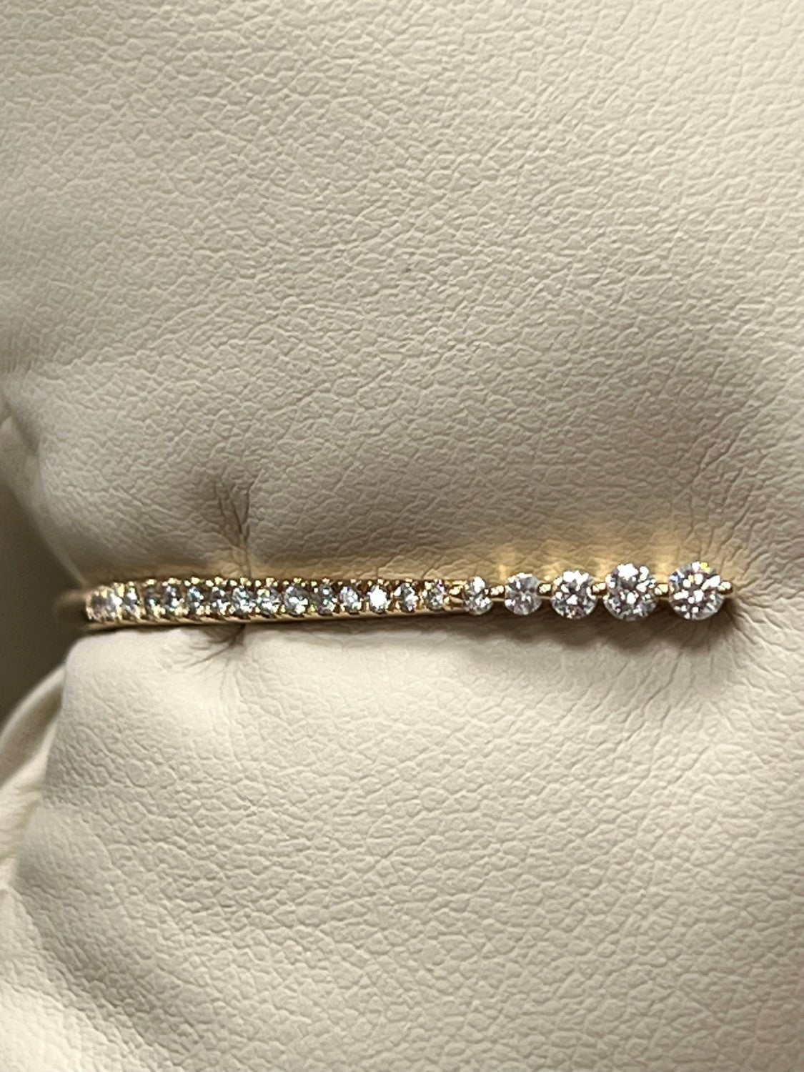 18K Yellow Gold Diamond Bangle, 0.49ct