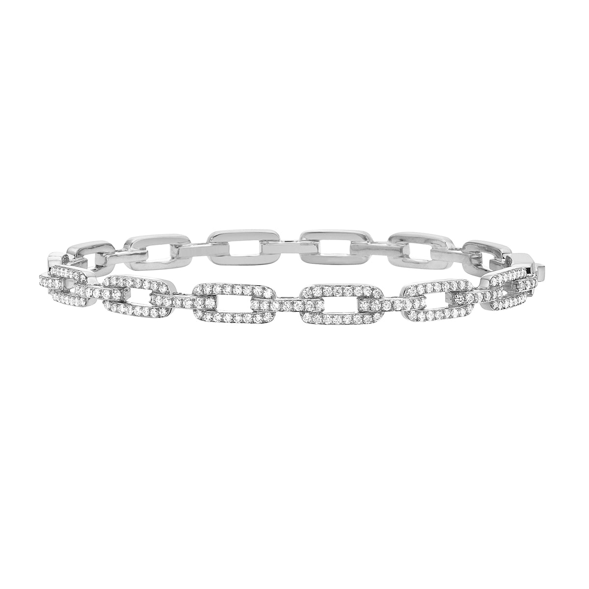 18K White Gold Diamond Bracelet, 0.88ct