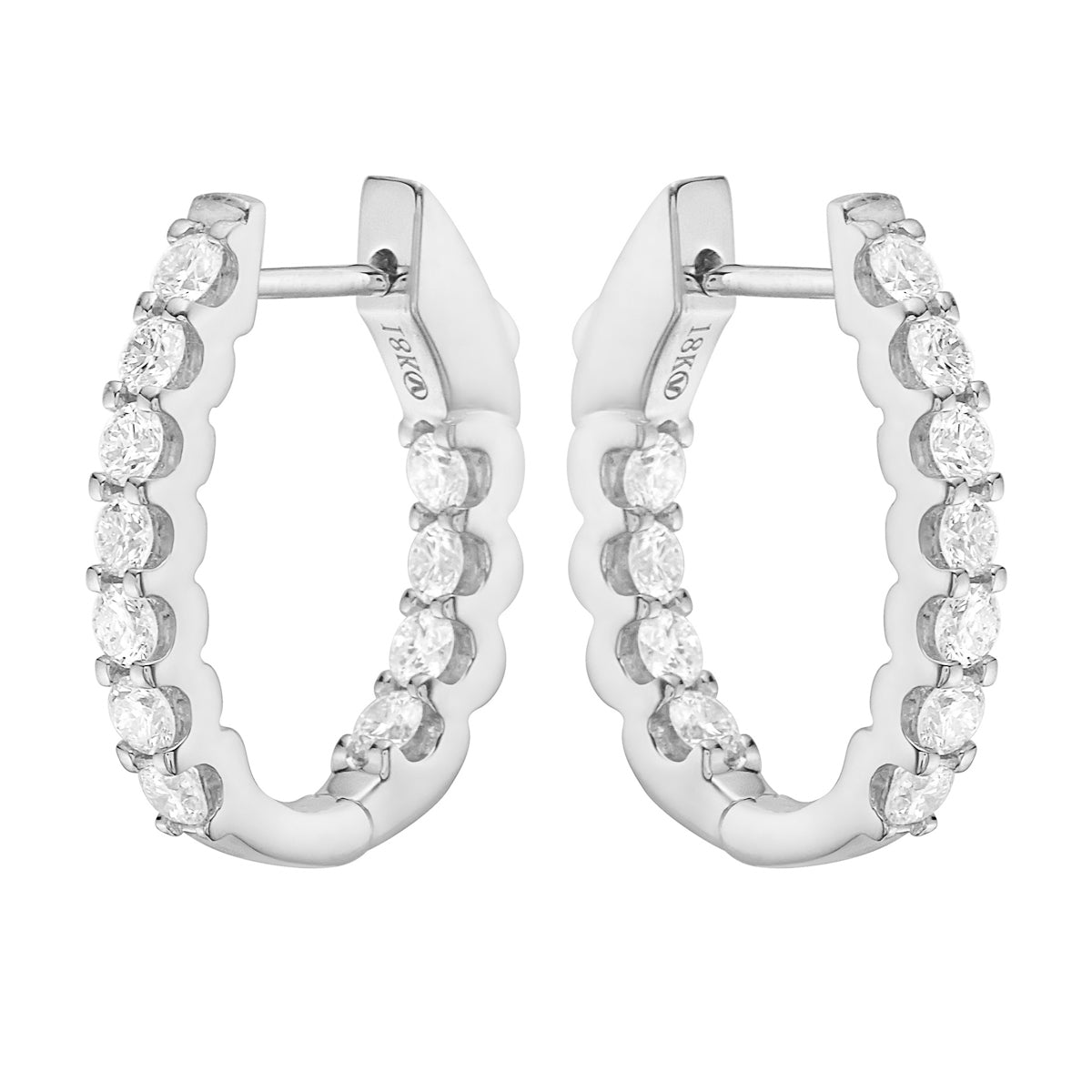18KW Diamond Earrings
