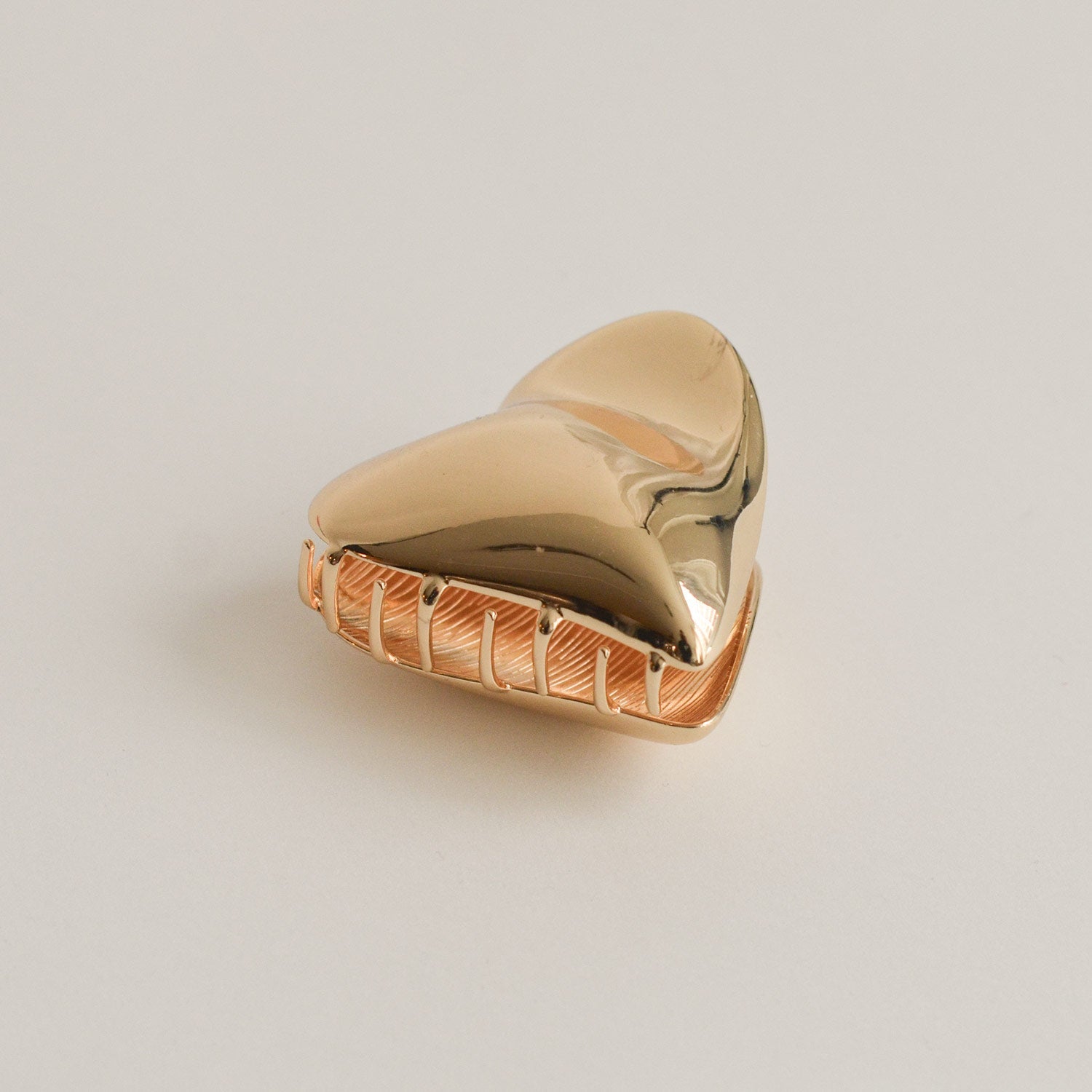 Heart-Shaped Hair Claw Clip | Gold