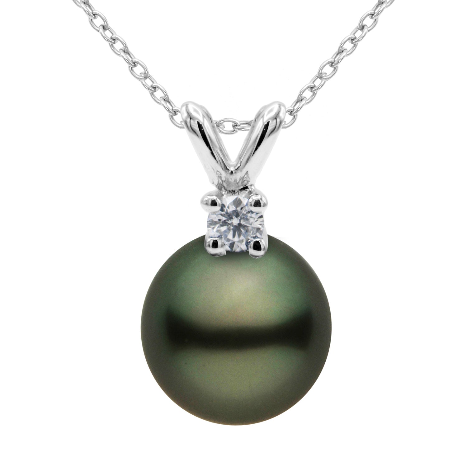 Tahitian Pearl 8-9mm Pendant with Rabbit Ears