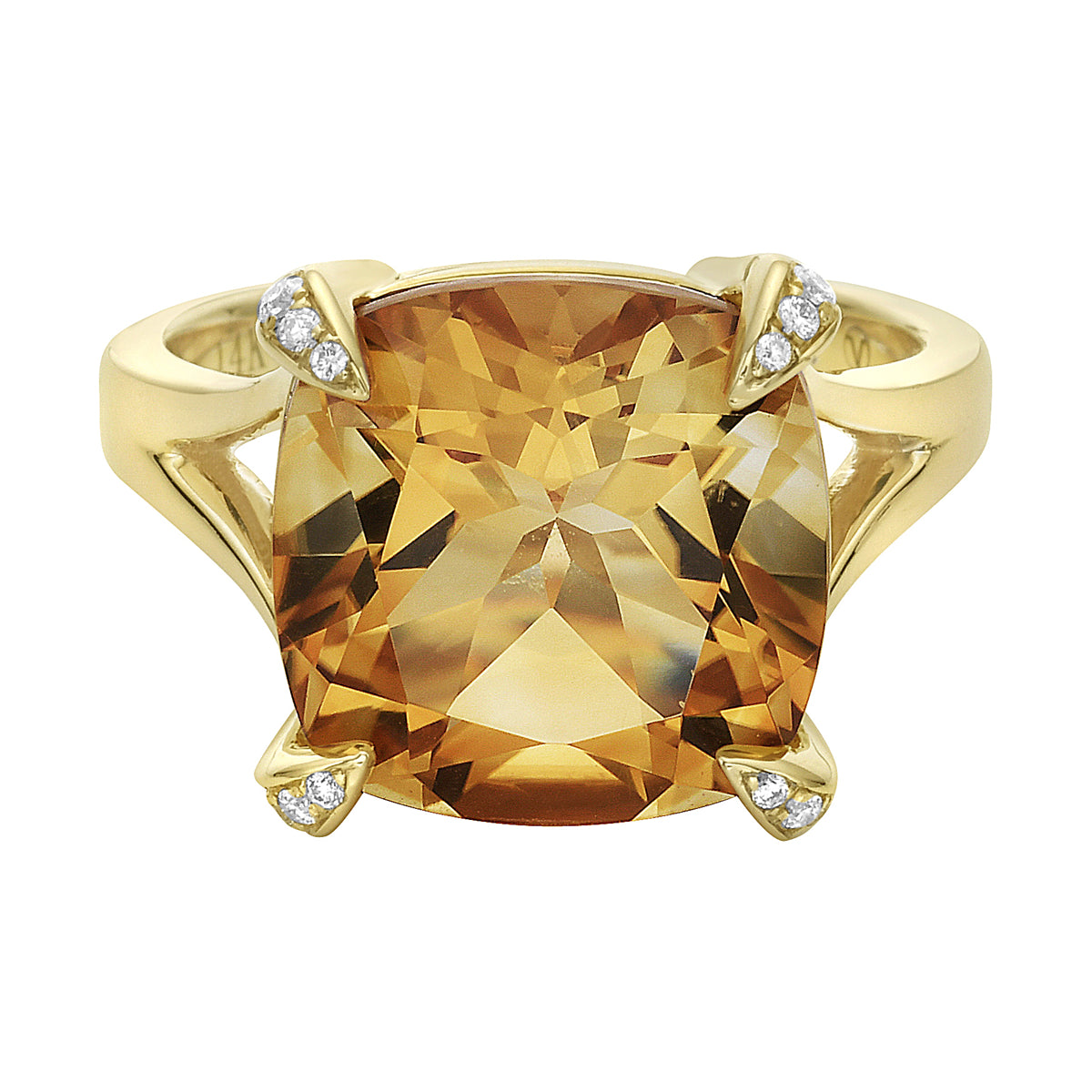 14K Yellow Gold Citrine Ring, 6.24ct