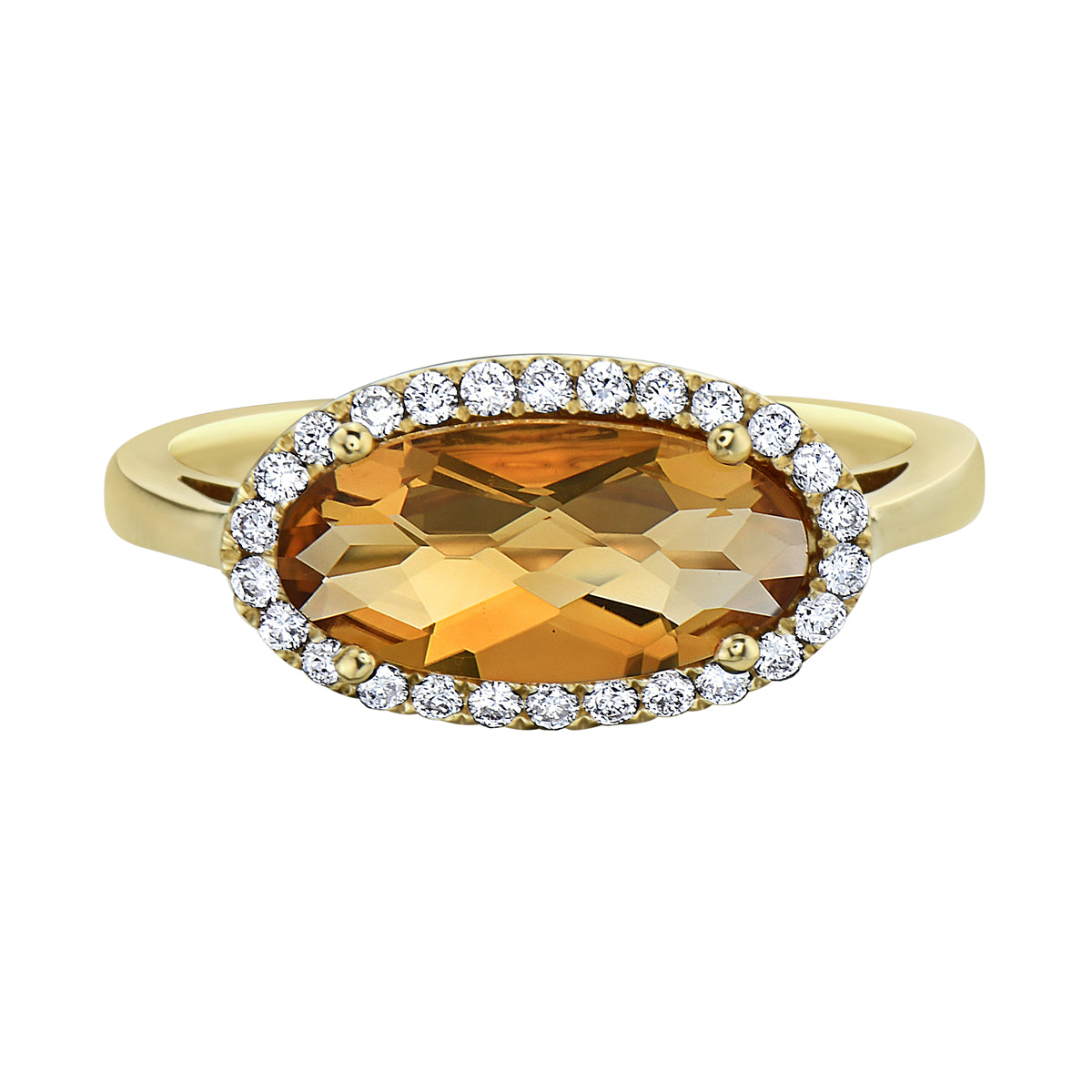 14K Yellow Gold Citrine Ring, 1.73ct