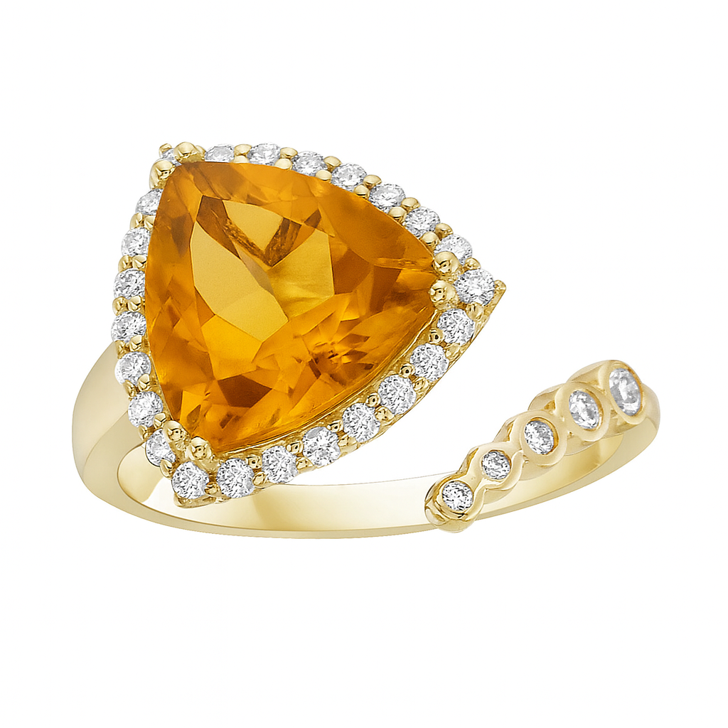 14K Yellow Gold Citrine Ring, 2.95ct