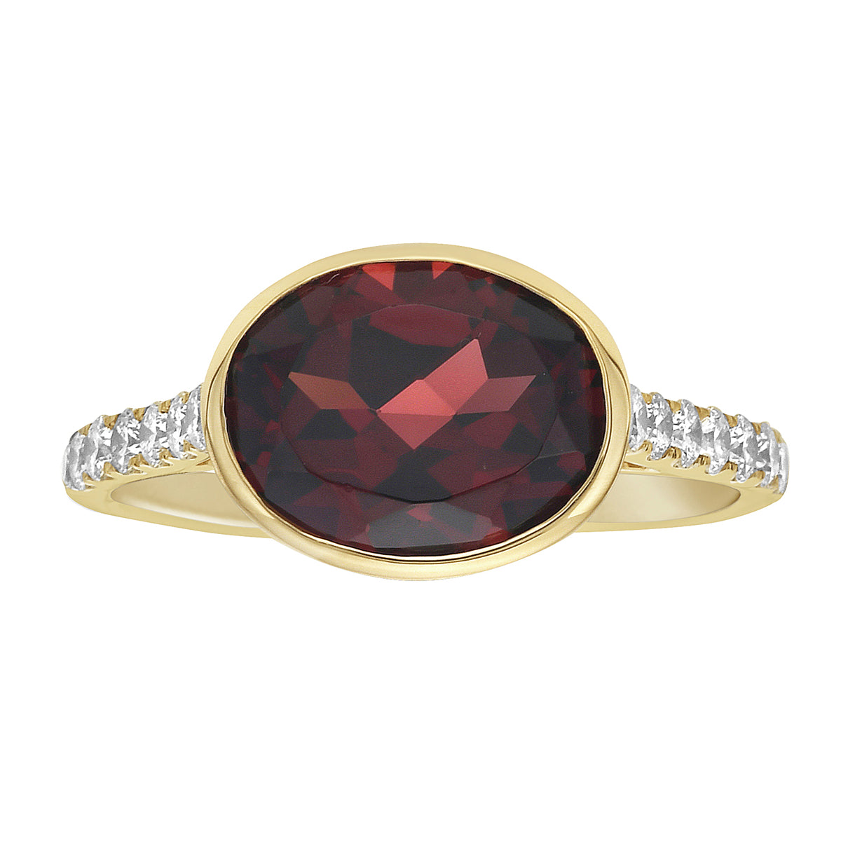 14K Yellow Gold Garnet Ring, 3.22ct
