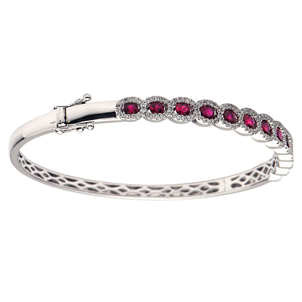 18K Gold Ruby Bracelet, 1.32ct